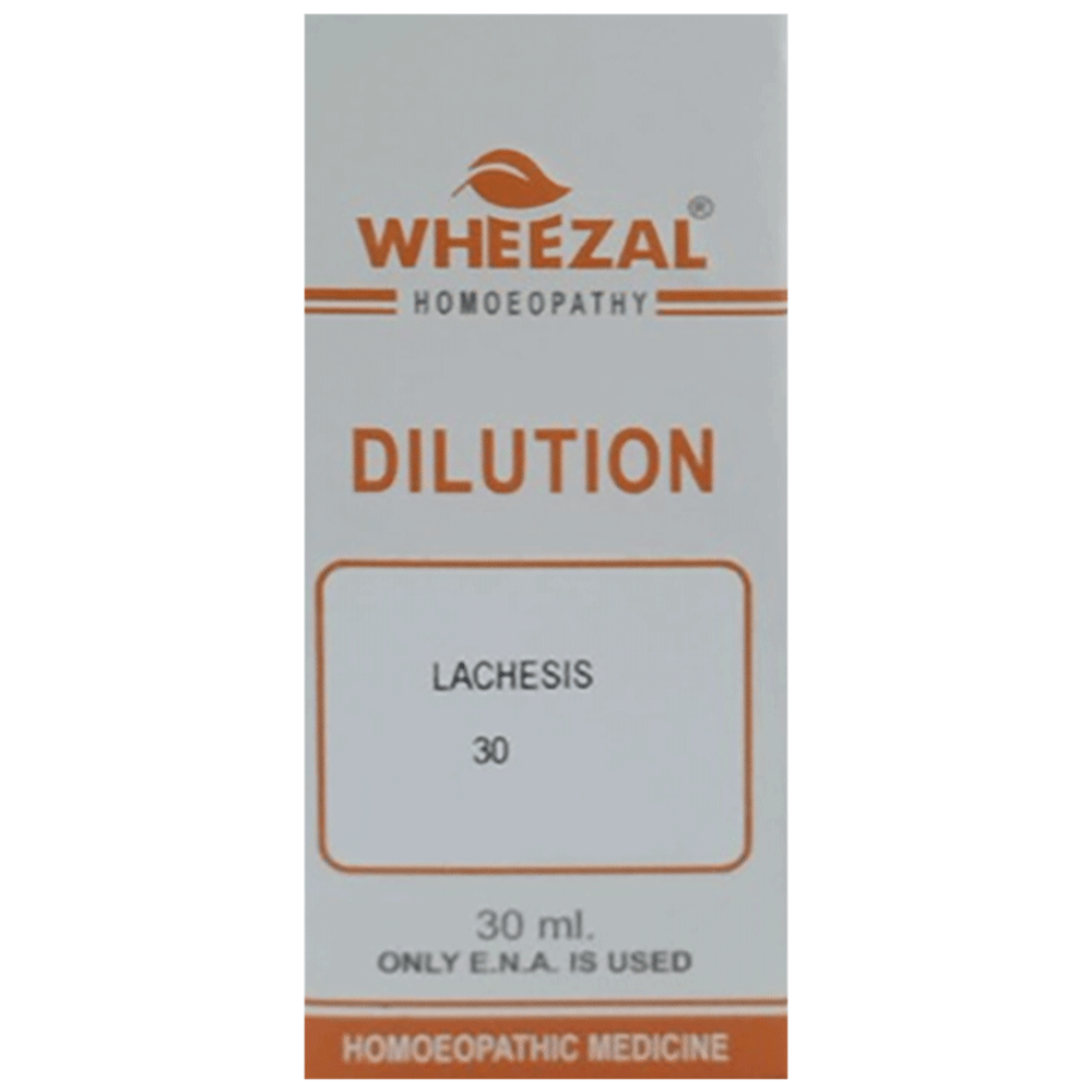 Wheezal Lachesis Dilution 30 bottle of 30 ml Dilution