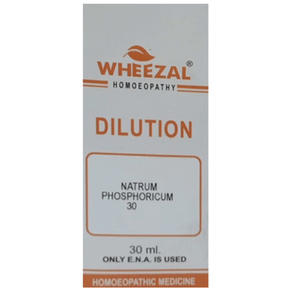 Wheezal Natrum Phosphoricum Dilution 30 bottle of 30 ml Dilution