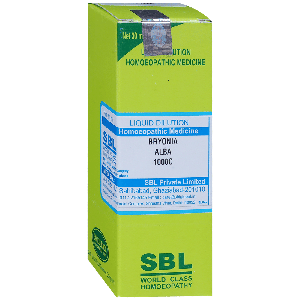 SBL Bryonia Alba Dilution 1000 CH bottle of 30 ml Dilution SBL Bryonia Alba Dilution 1000 CH bottle of 30 ml Dilution