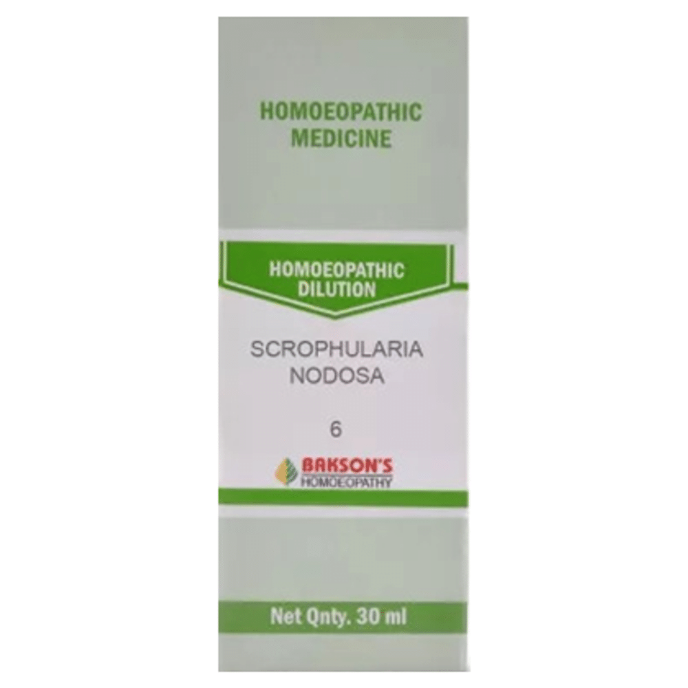 Bakson's Homeopathy Scrophularia Nodosa Dilution 6 bottle of 30 ml Dilution