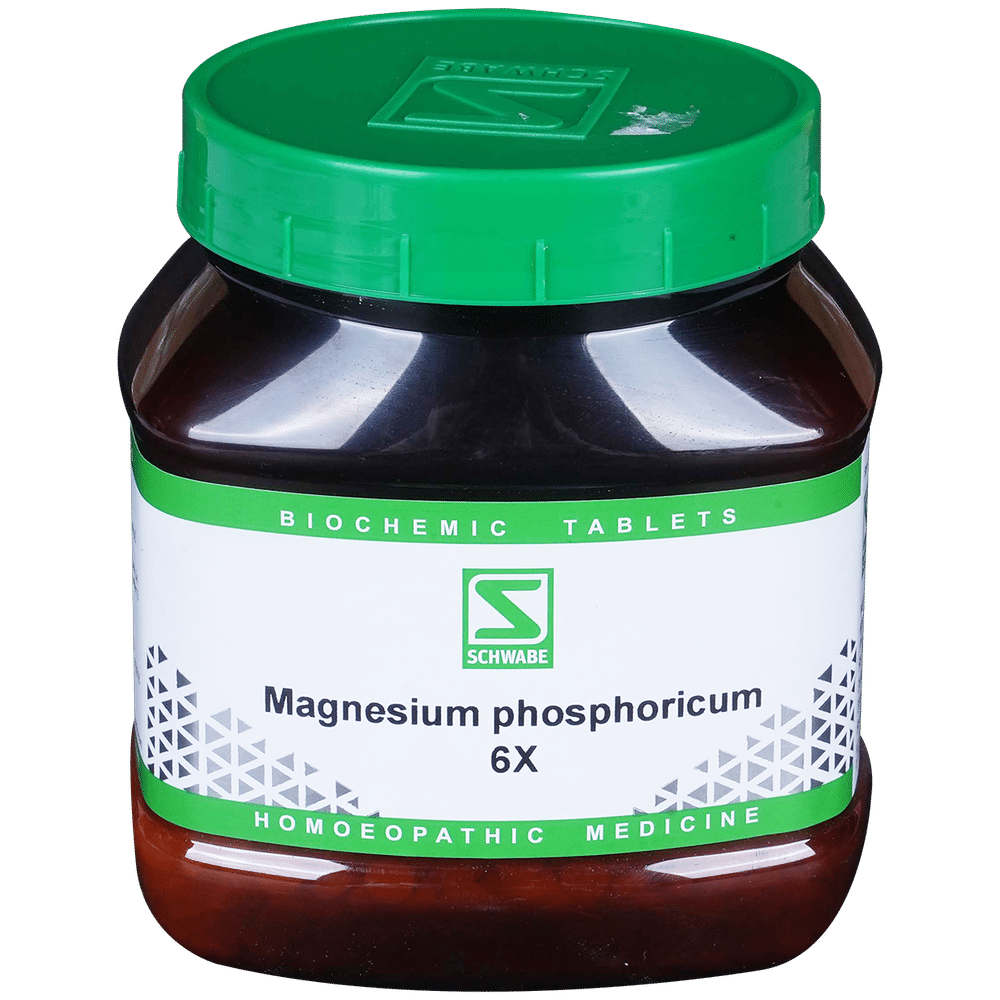 Dr Willmar Schwabe India Magnesia Phosphoricum Biochemic Tablet 6X bottle of 550 gm Biochemic Tablet