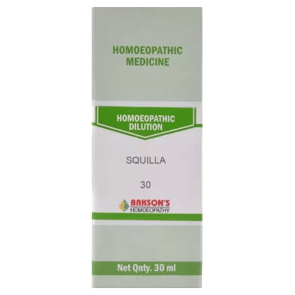 Bakson's Homeopathy Squilla Dilution 30 bottle of 30 ml Dilution
