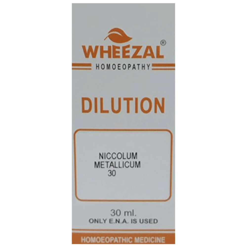 Wheezal Niccolum Metallicum Dilution 30 bottle of 30 ml Dilution
