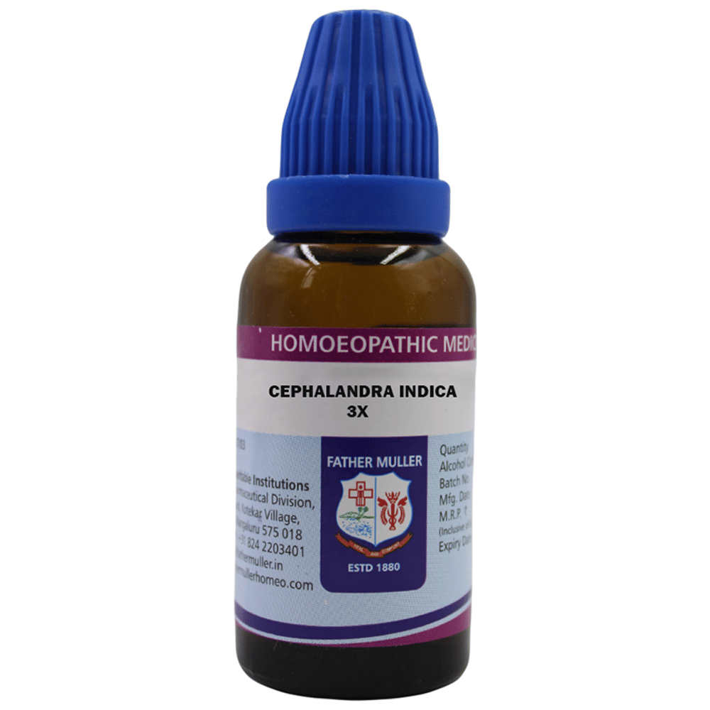 Father Muller Cephalandra Indica Drop 3X bottle of 30 ml Drop