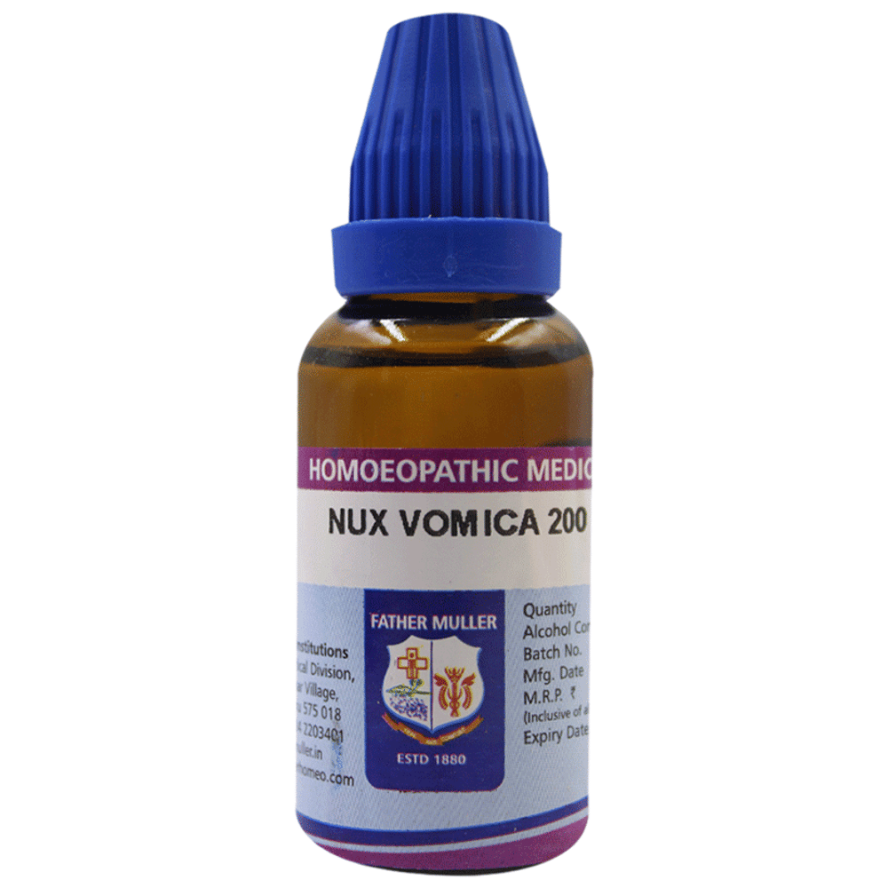 Father Muller Nux Vomica Drop 200C bottle of 30 ml Drop