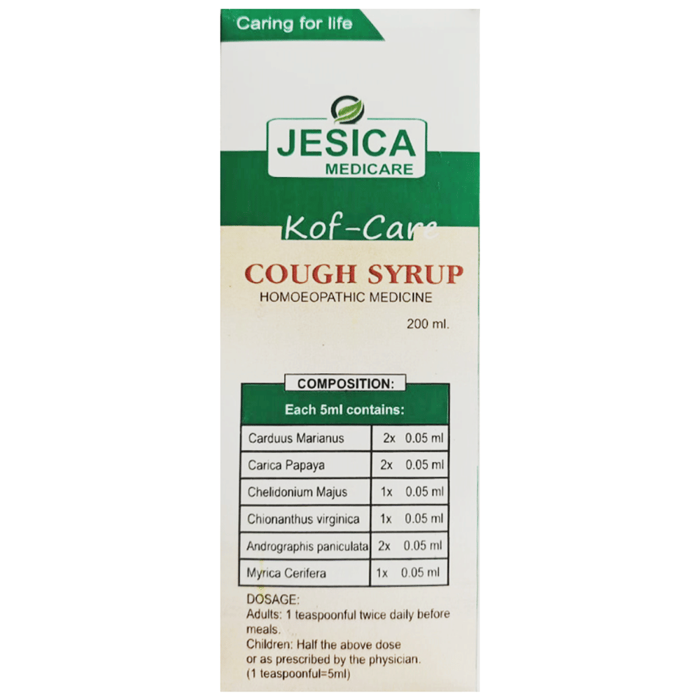 Jesica Kof-Care Cough Syrup bottle of 200 ml Syrup