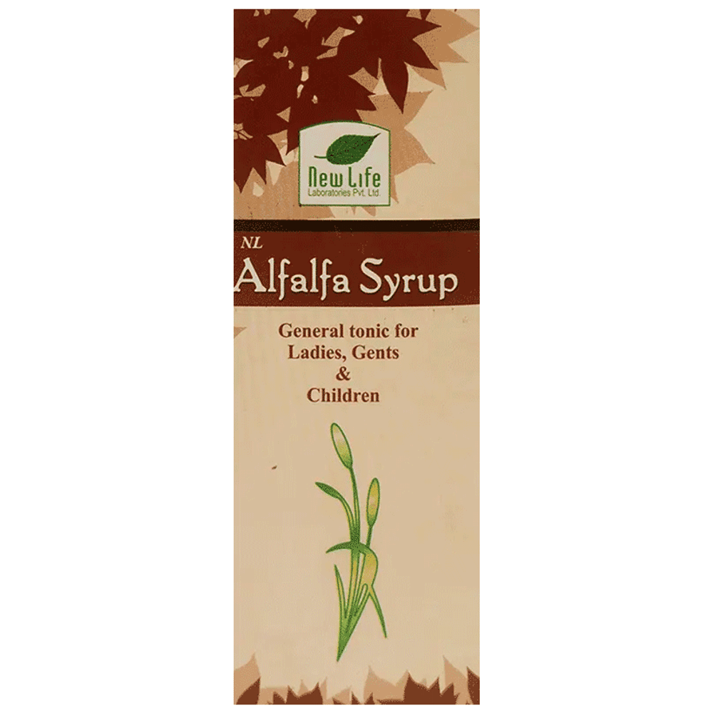 New Life Alfalfa Syrup bottle of 200 ml Syrup