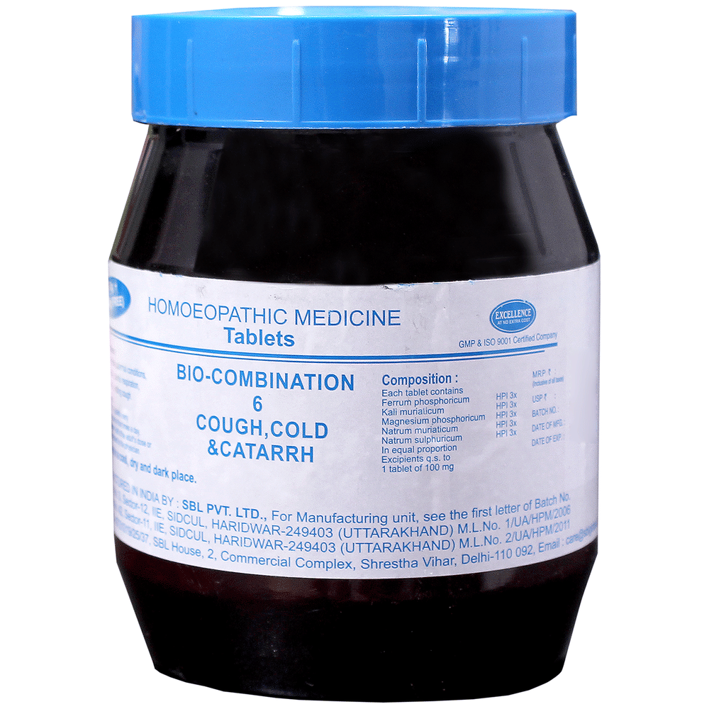 SBL Bio-Combination 6 Tablet bottle of 550 gm Biocombination Tablet