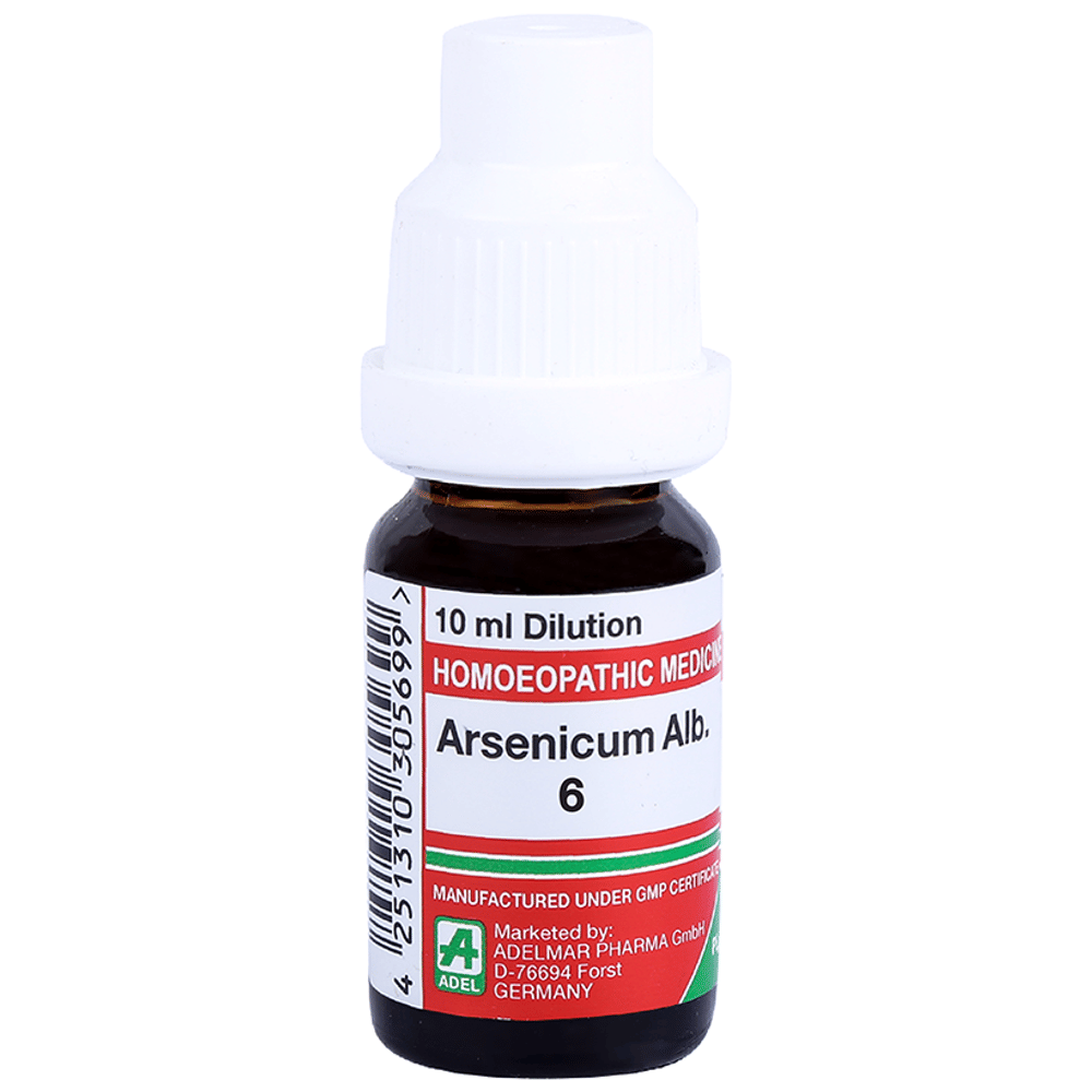 ADEL Arsenicum Alb. Dilution 6 bottle of 10 ml Dilution