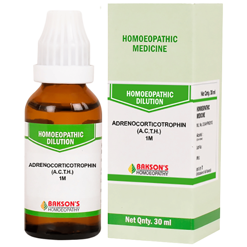Bakson's Homeopathy Adrenocorticotrophin (ACTH) Dilution 1000 CH bottle of 30 ml Dilution