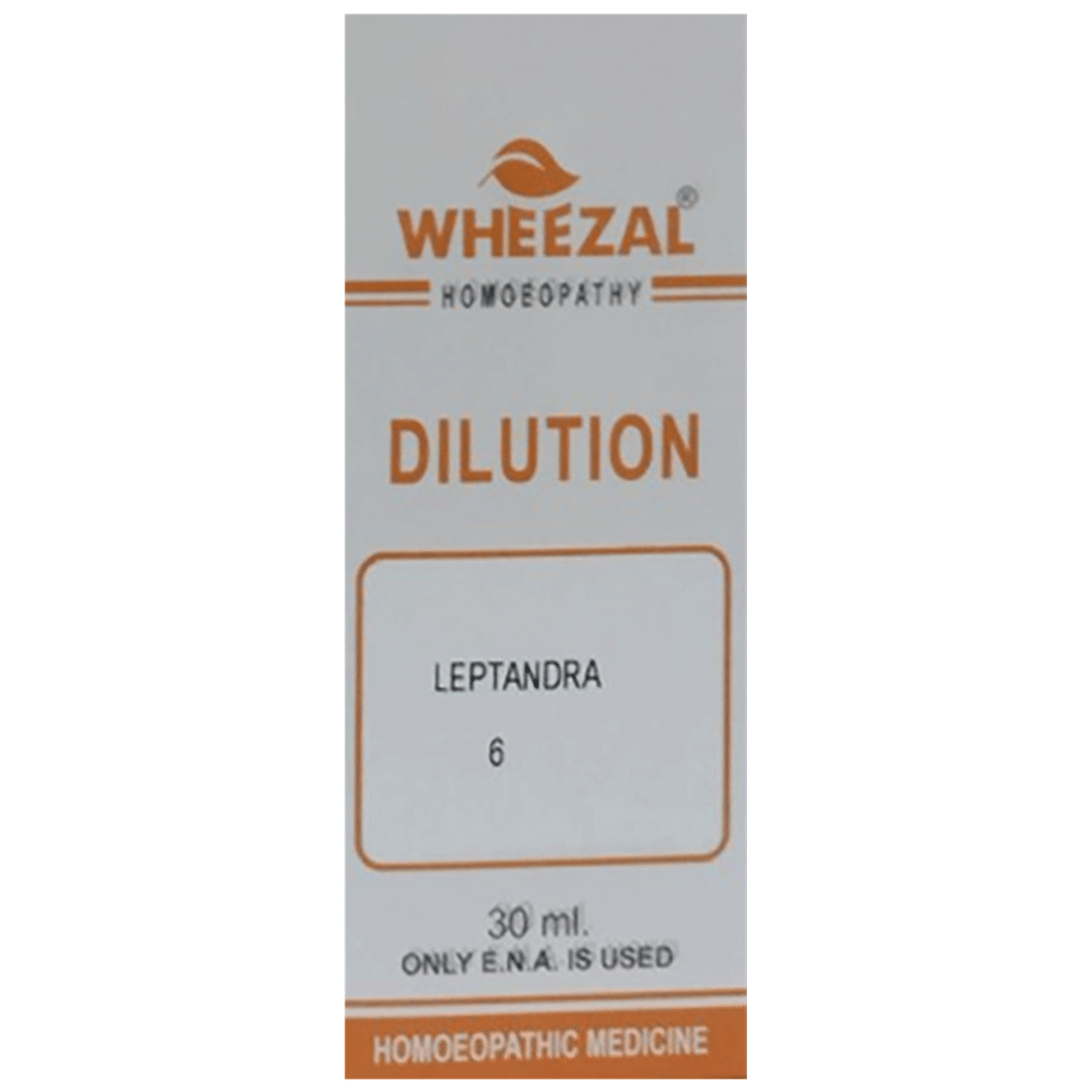 Wheezal Leptandra Dilution 6 bottle of 30 ml Dilution