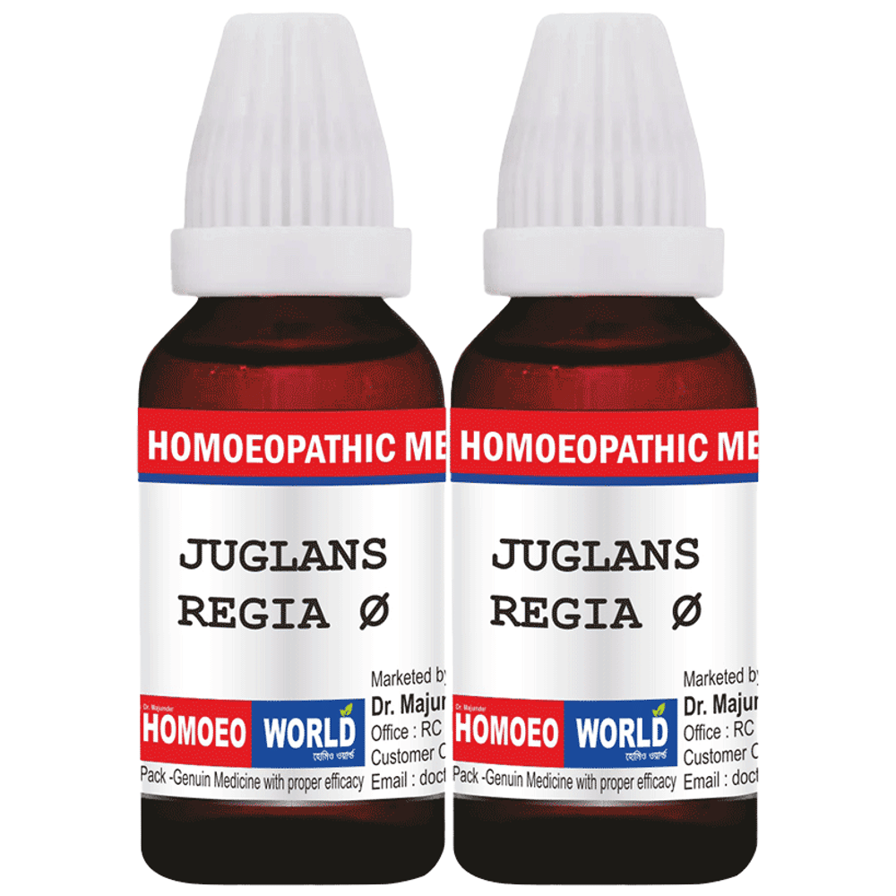 Dr. Majumder Homeo World Juglans Regia Mother Tincture (30ml Each) Q combo pack of 2 bottles