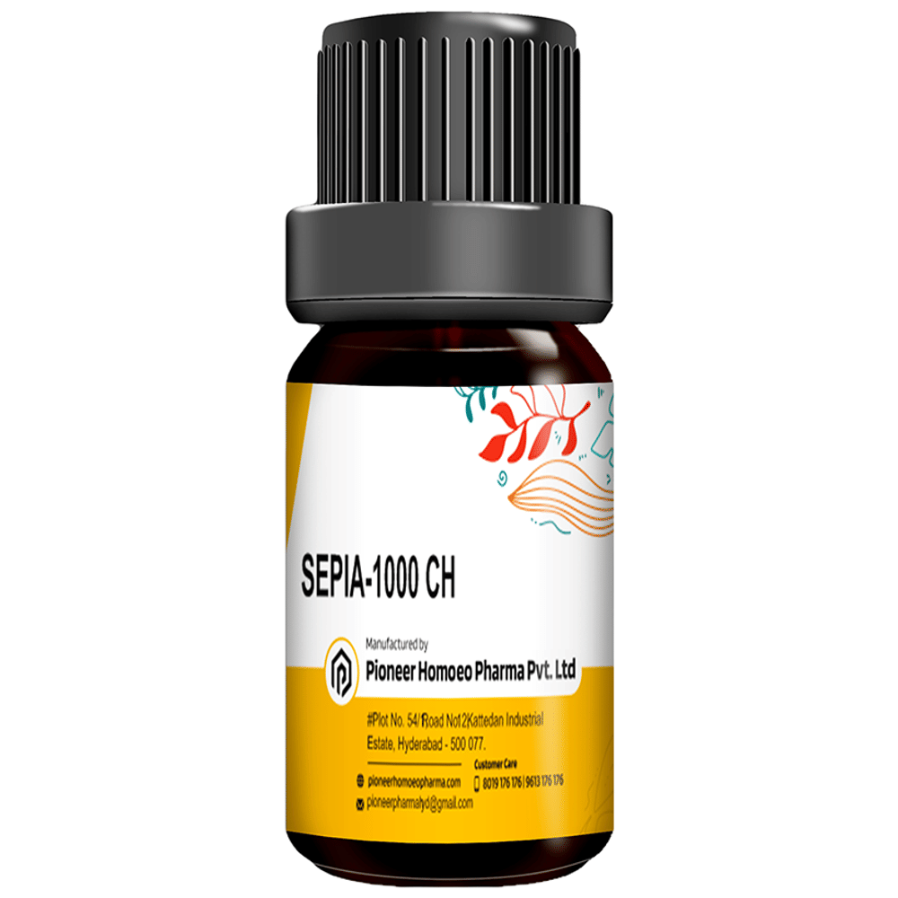 Pioneer Pharma Sepia Globules Pellets Multidose Pills 1000 CH bottle of 150 tablets
