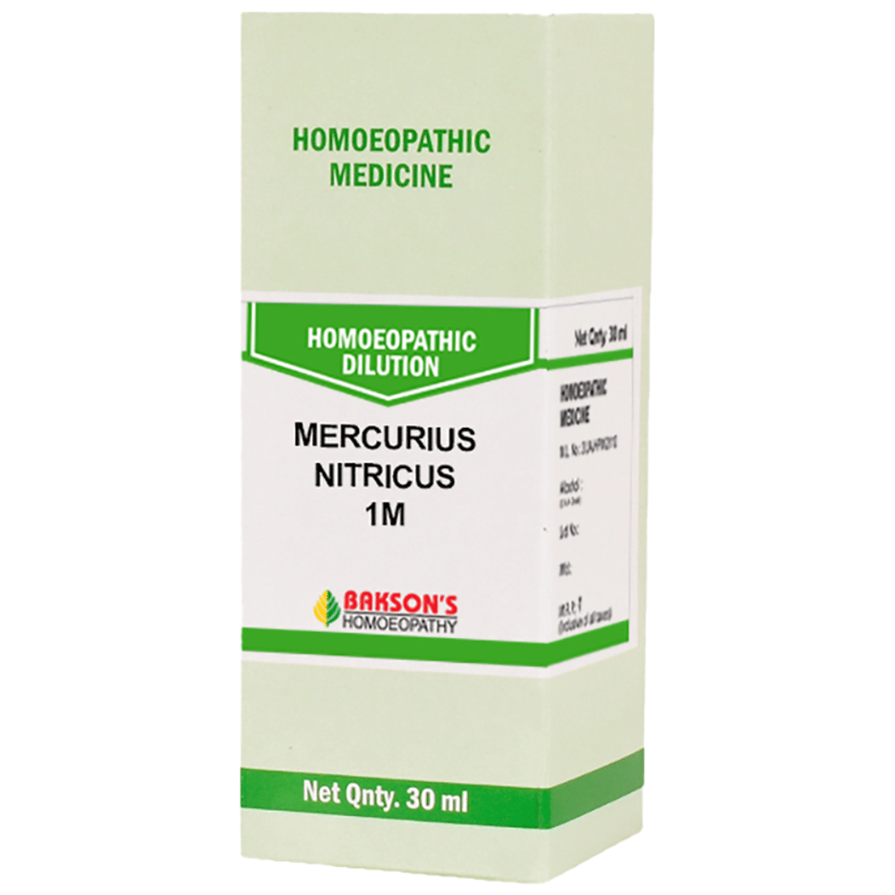 Bakson's Homeopathy Dilution Mercurius Nitricus 1M bottle of 30 ml Dilution Bakson's Homeopathy Dilution Mercurius Nitricus 1M bottle of 30 ml Dilution