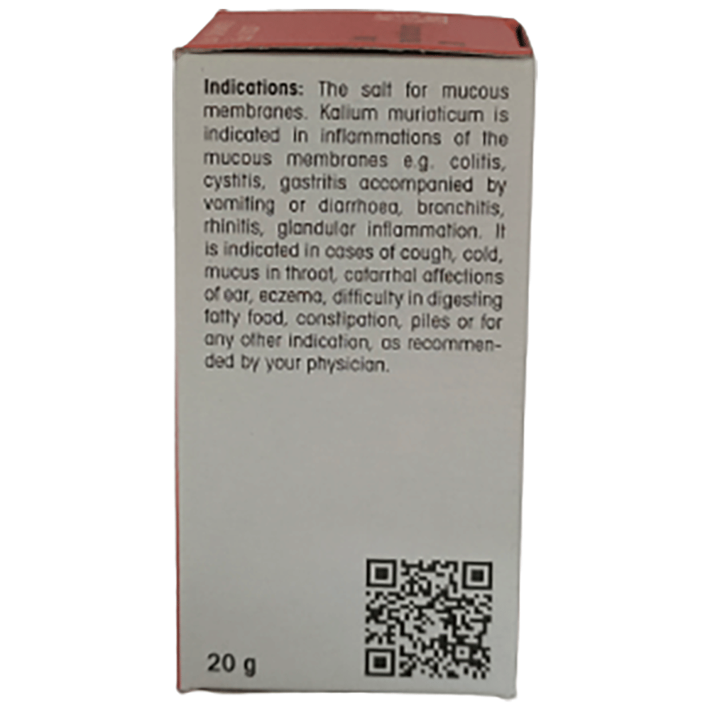 Dr Reckeweg &Co.gmbH Kali Muricaticum Biochemic Tablet 3X bottle of 20 gm Biochemic Tablet