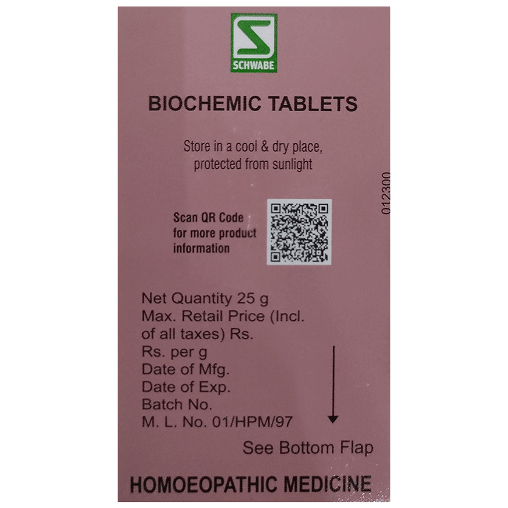 Dr Willmar Schwabe India Natrum Sulphuricum Biochemic Tablet 6X bottle of 25 gm Biochemic Tablet