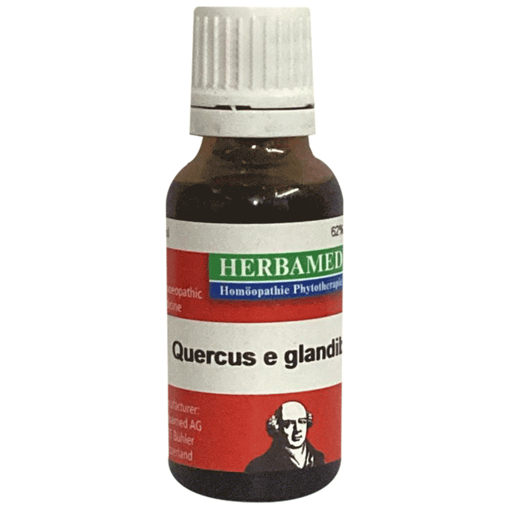 Herbamed Quercus e Glanditis Mother Tincture Q bottle of 20 ml Mother Tincture