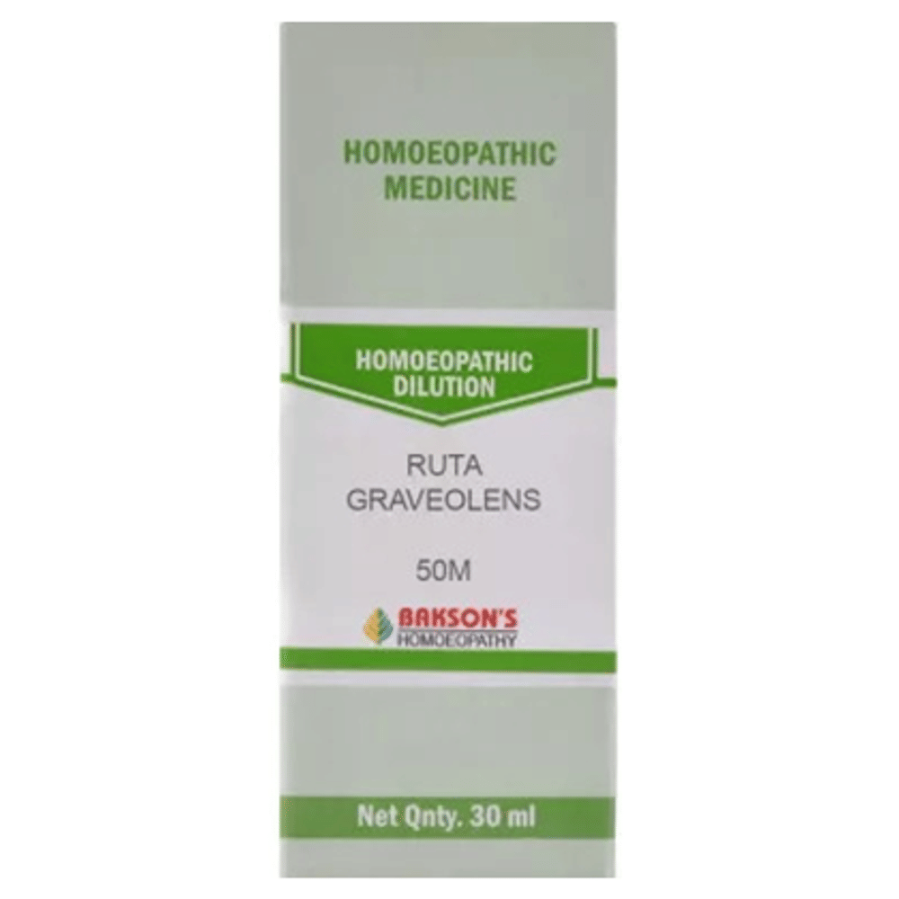 Bakson's Homeopathy Ruta Graveolens Dilution 50M bottle of 30 ml Dilution