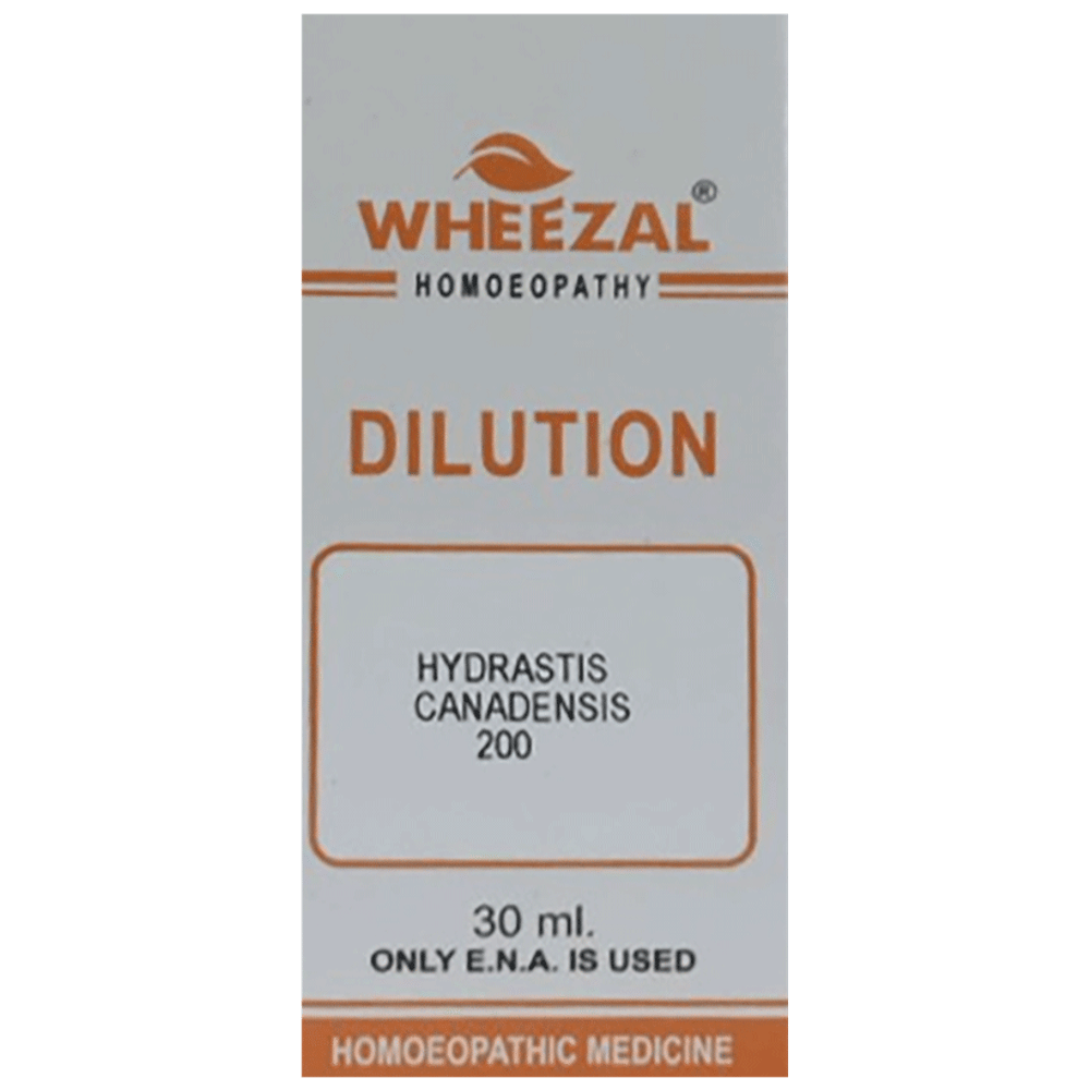 Wheezal Hydrastis Can Dilution 200 bottle of 30 ml Dilution