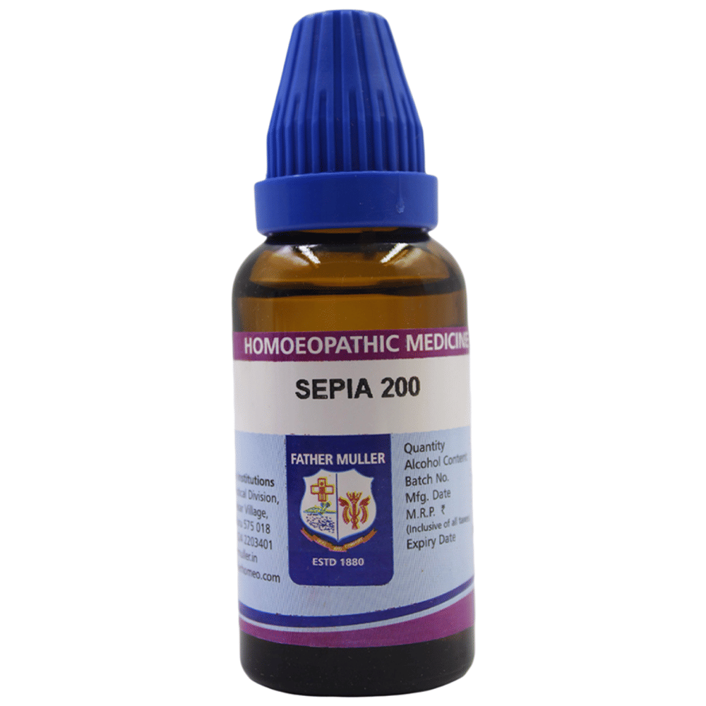 Father Muller Sepia Drop 200 bottle of 30 ml Oral Drops