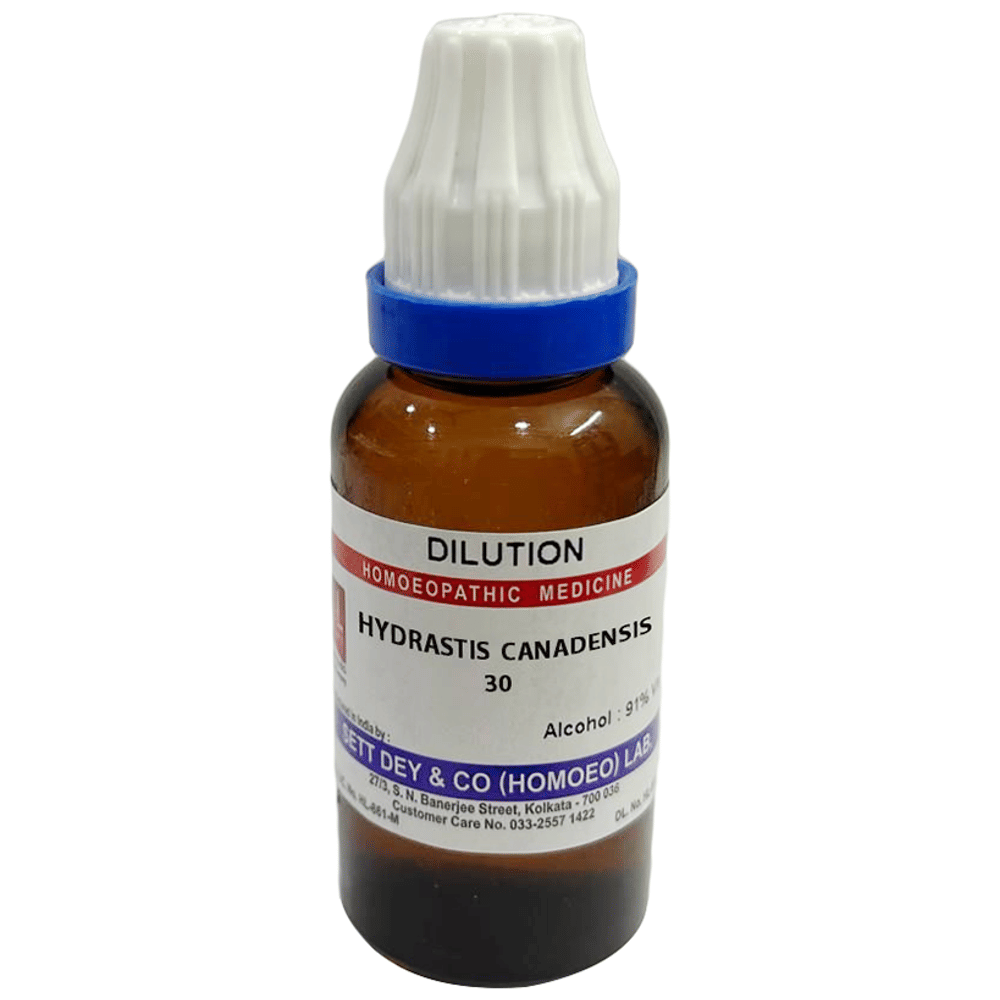 Sett Dey Hydrastis Canadensis Dilution 30 bottle of 30 ml Dilution
