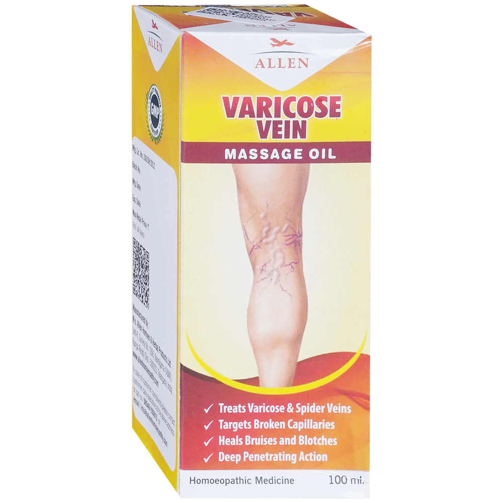 Allen Varicose Vein Massage Oil bottle of 100 ml Oil
