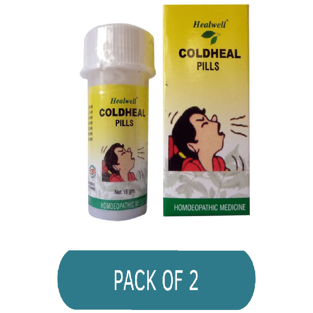 Healwell Coldheal Pills bottle of 15 gm Tablet Healwell Coldheal Pills bottle of 15 gm Tablet