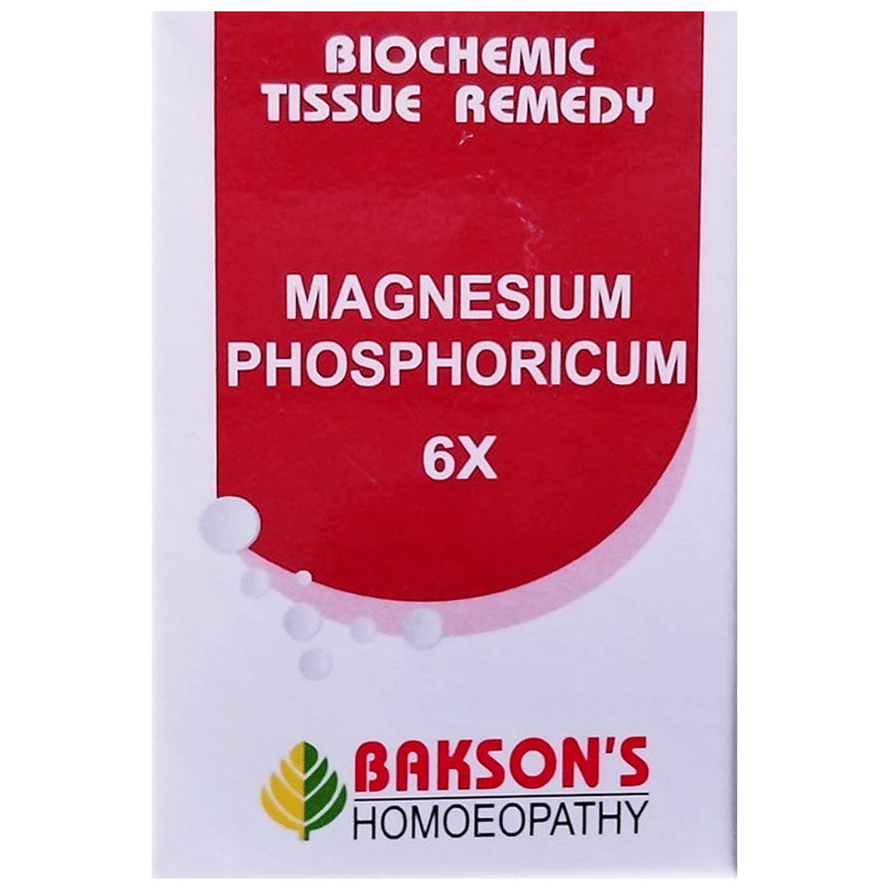 Bakson's Homeopathy Magnesium Phosphoricum Biochemic Tablet 6X bottle of 250 biochemic tablets