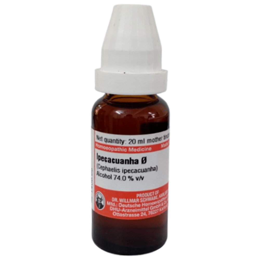 Dr Willmar Schwabe Germany Ipecacuanha Mother Tincture Q bottle of 20 ml Mother Tincture Dr Willmar Schwabe Germany Ipecacuanha Mother Tincture Q bottle of 20 ml Mother Tincture