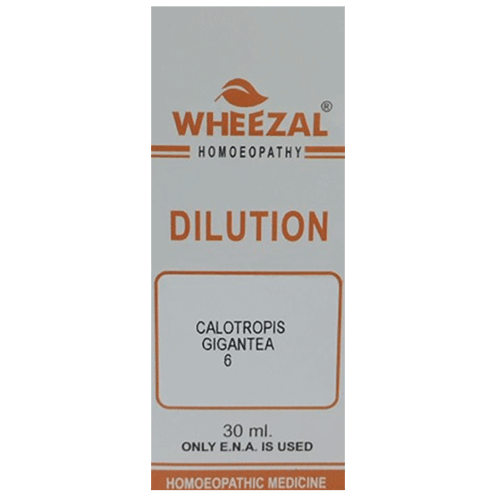 Wheezal Calotropis Gigantea Dilution 6 bottle of 30 ml Dilution