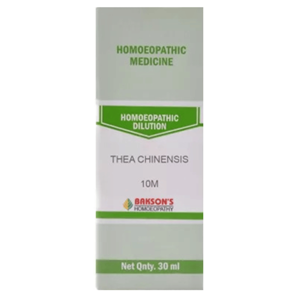 Bakson's Homeopathy Thea Chinensis Dilution 10M bottle of 30 ml Dilution