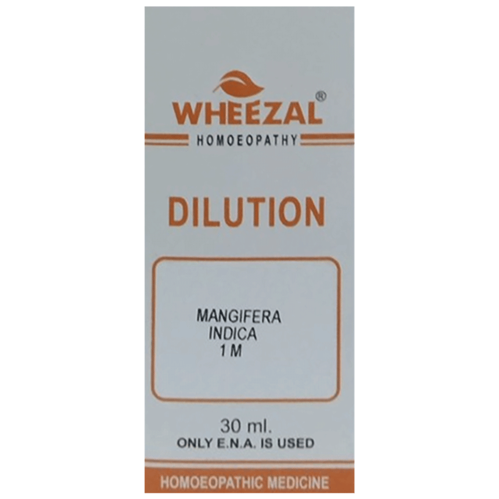 Wheezal Mangifiera Indica Dilution 1M bottle of 30 ml Dilution