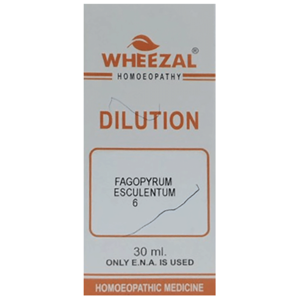 Wheezal Fagopyrum Esculentum Dilution 6 bottle of 30 ml Dilution