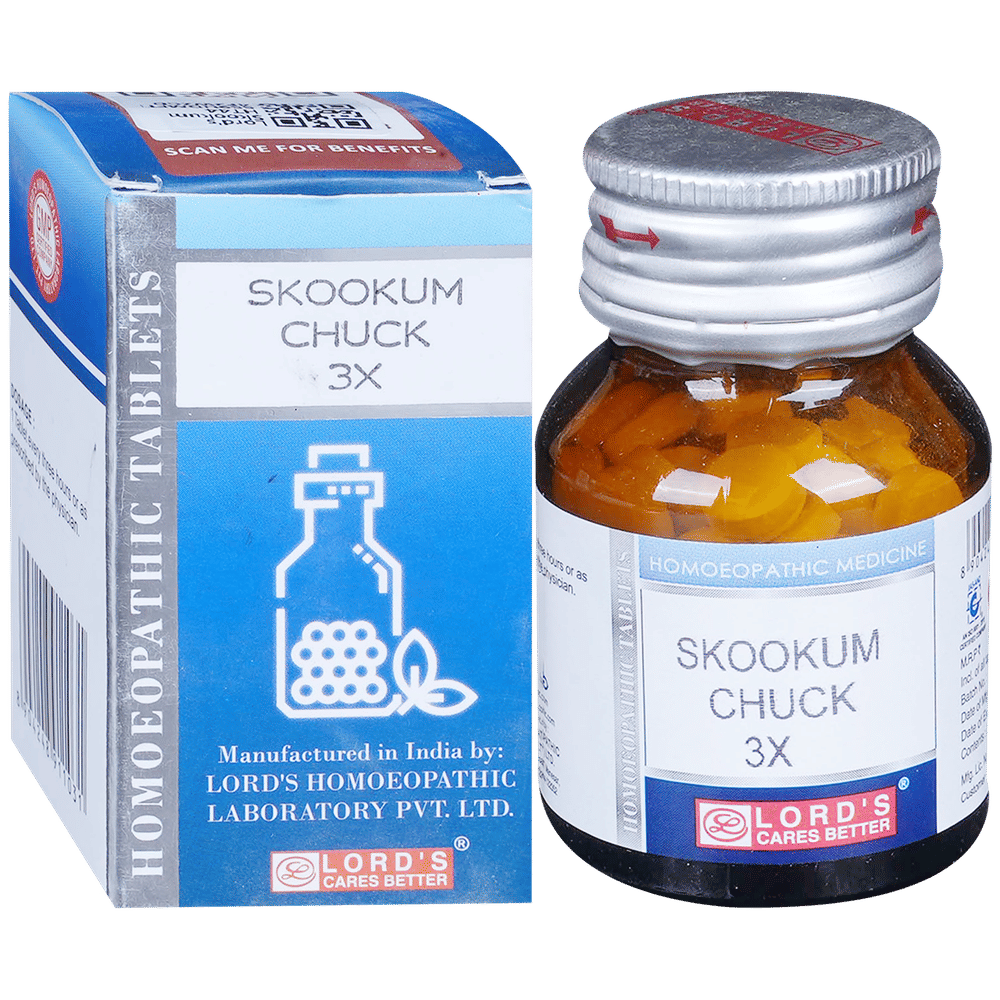 Lord's Skookum Chuck Trituration Tablet 3X bottle of 25 gm Trituration Tablet