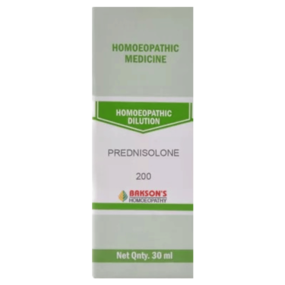 Bakson's Homeopathy Prednisolone Dilution 200 bottle of 30 ml Dilution