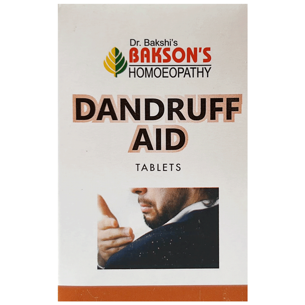 Bakson's Dandruff Aid Tablet bottle of 75 tablets