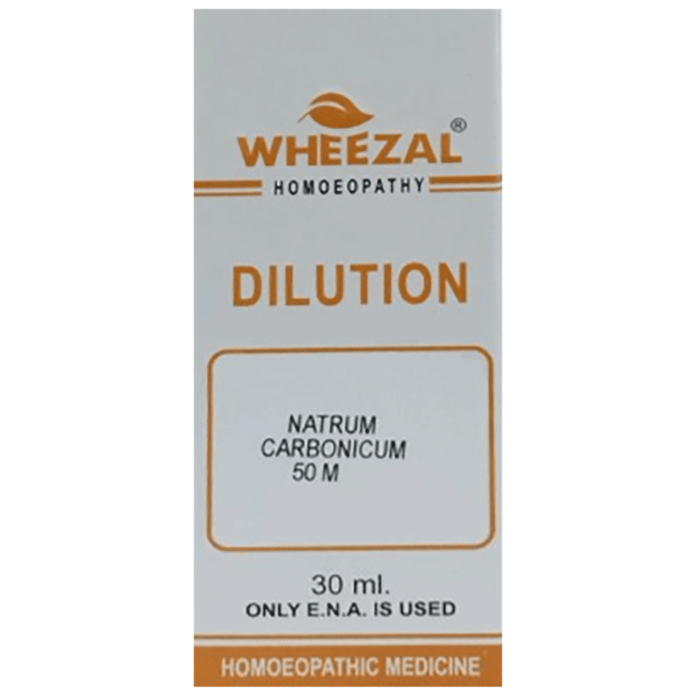 Wheezal Natrum Carbonicum Dilution 50M bottle of 30 ml Dilution