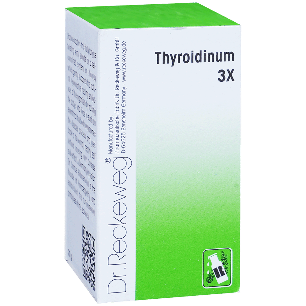 Dr. Reckeweg Thyroidinum Trituration Tablet 3X bottle of 20 gm Trituration Tablet