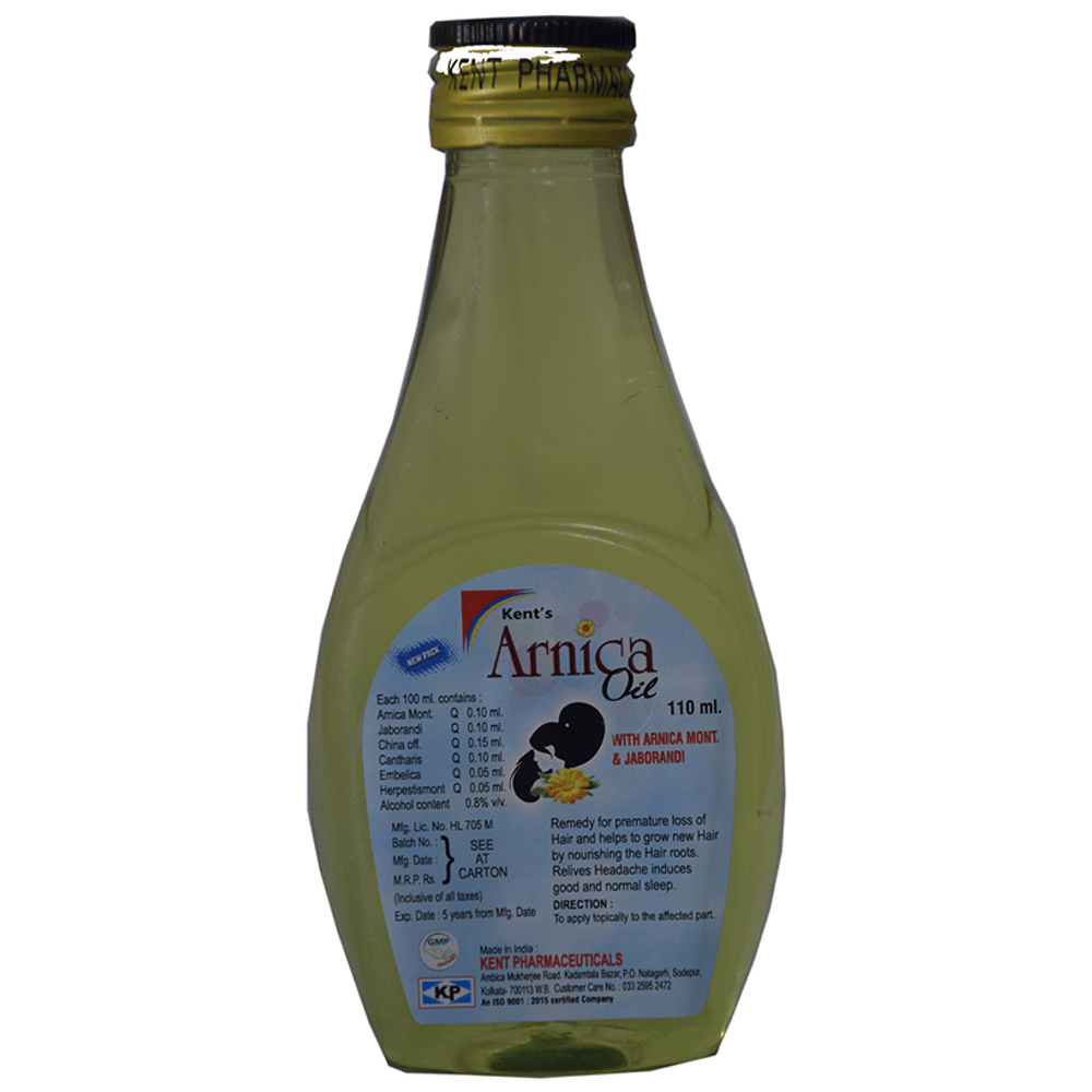 Kent's Arnica Hair Oil bottle of 110 ml Oil Kent's Arnica Hair Oil bottle of 110 ml Oil