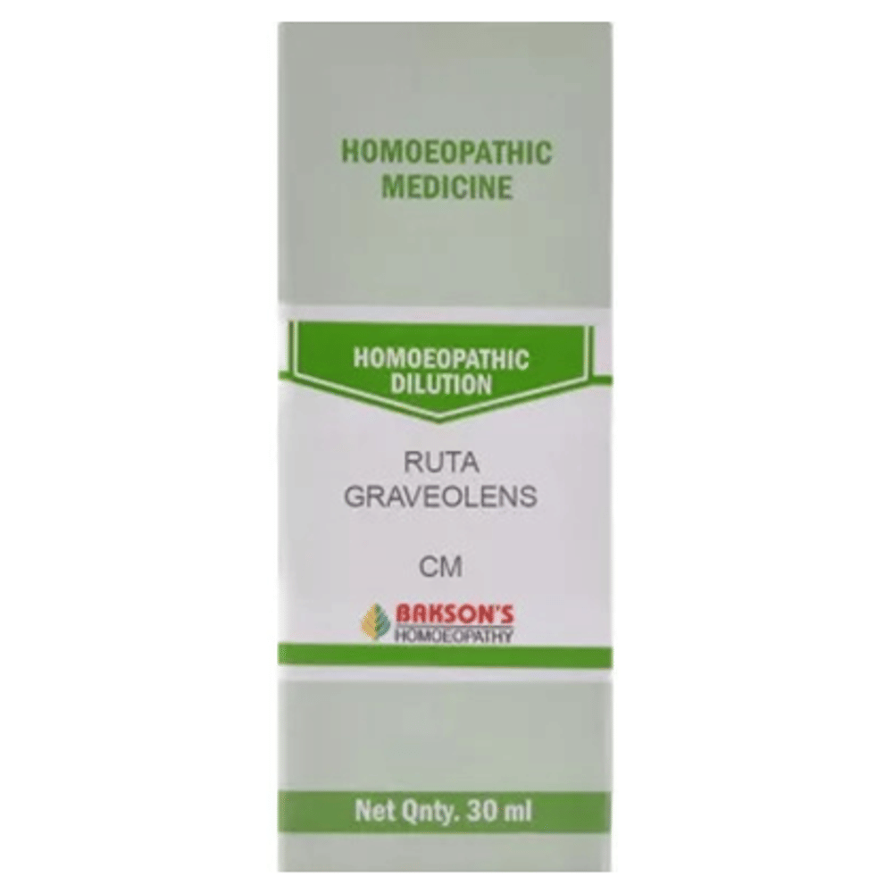 Bakson's Homeopathy Ruta Graveolens Dilution CM bottle of 30 ml Dilution