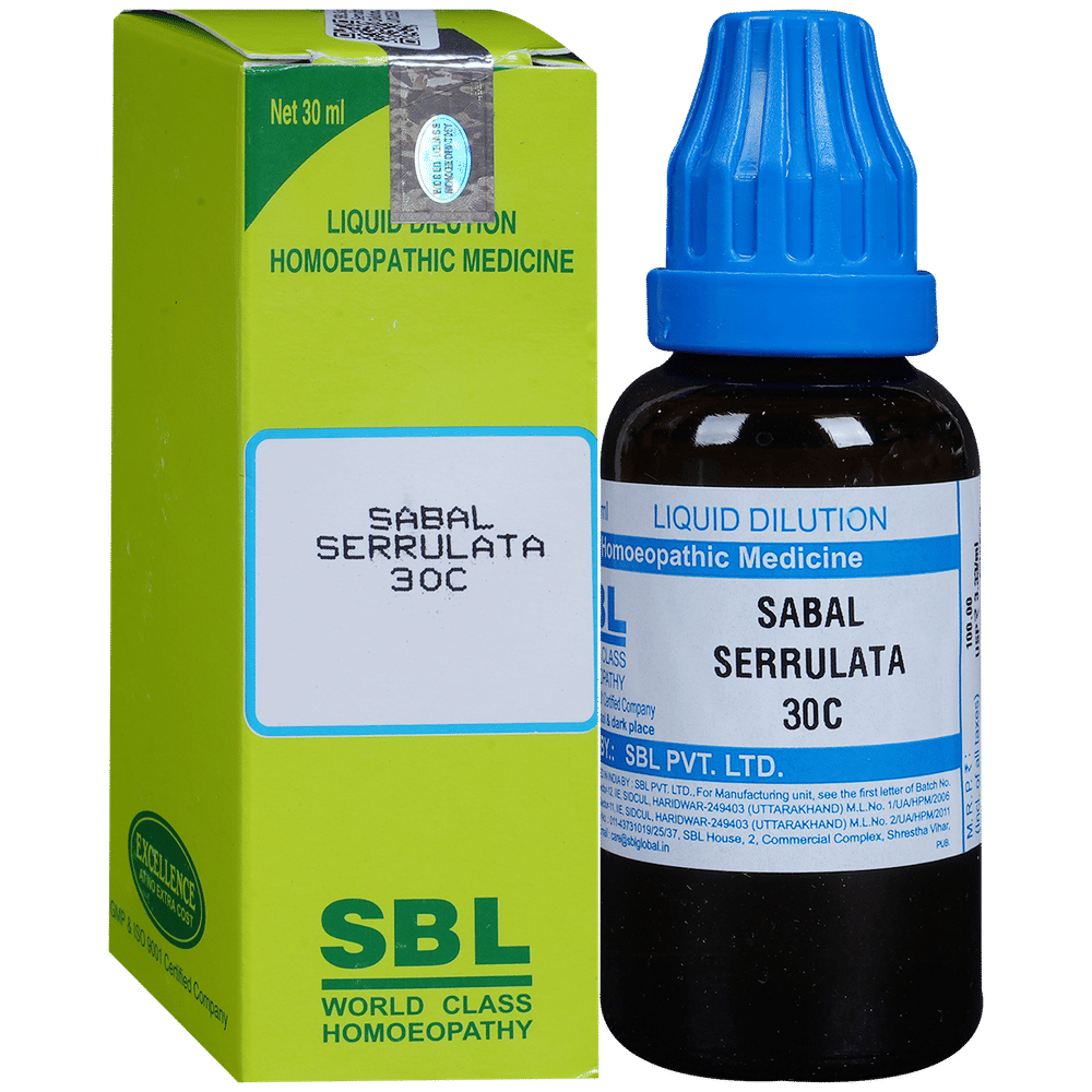SBL Sabal Serrulata Dilution 30 CH bottle of 30 ml Dilution