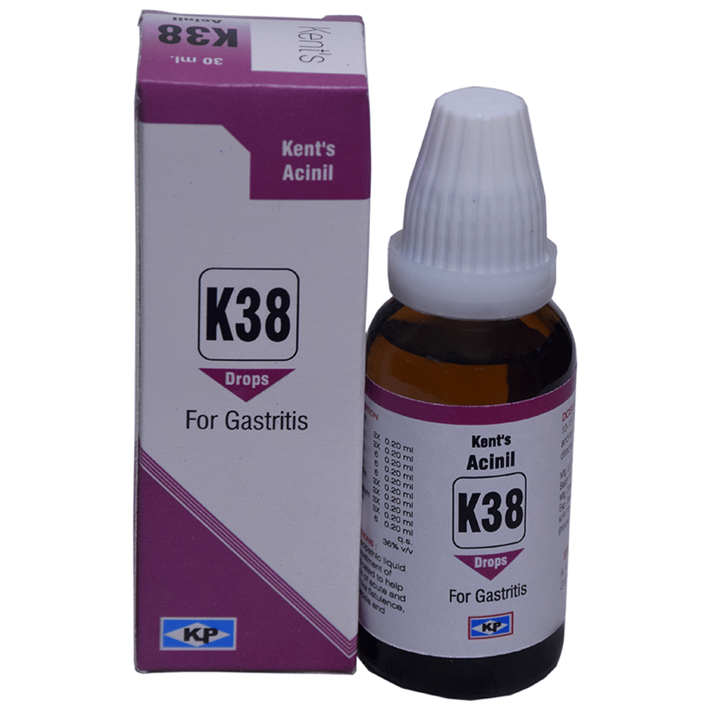 Kent's K38 Gastritis Oral Drops bottle of 30 ml Oral Drops