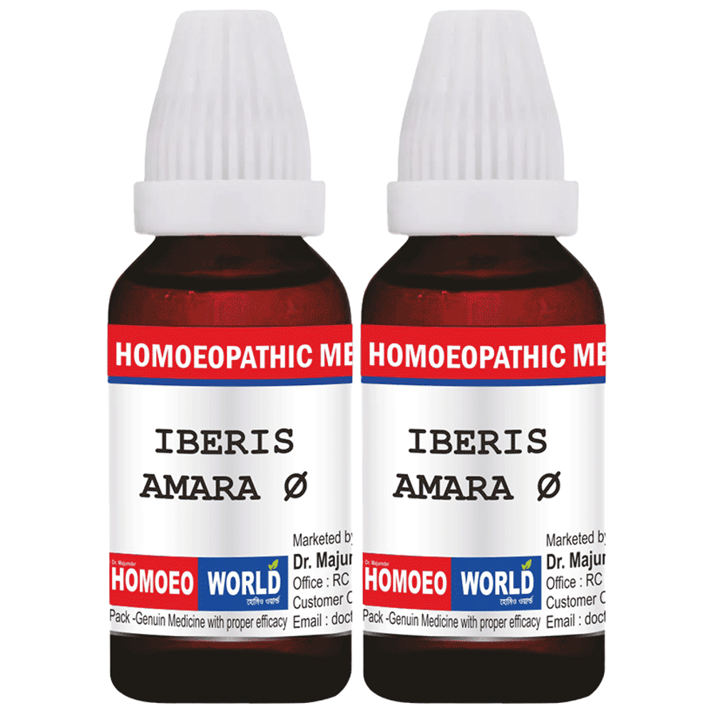 Dr. Majumder Homeo World Iberis Amara Mother Tincture (30ml Each) Q combo pack of 2 bottles