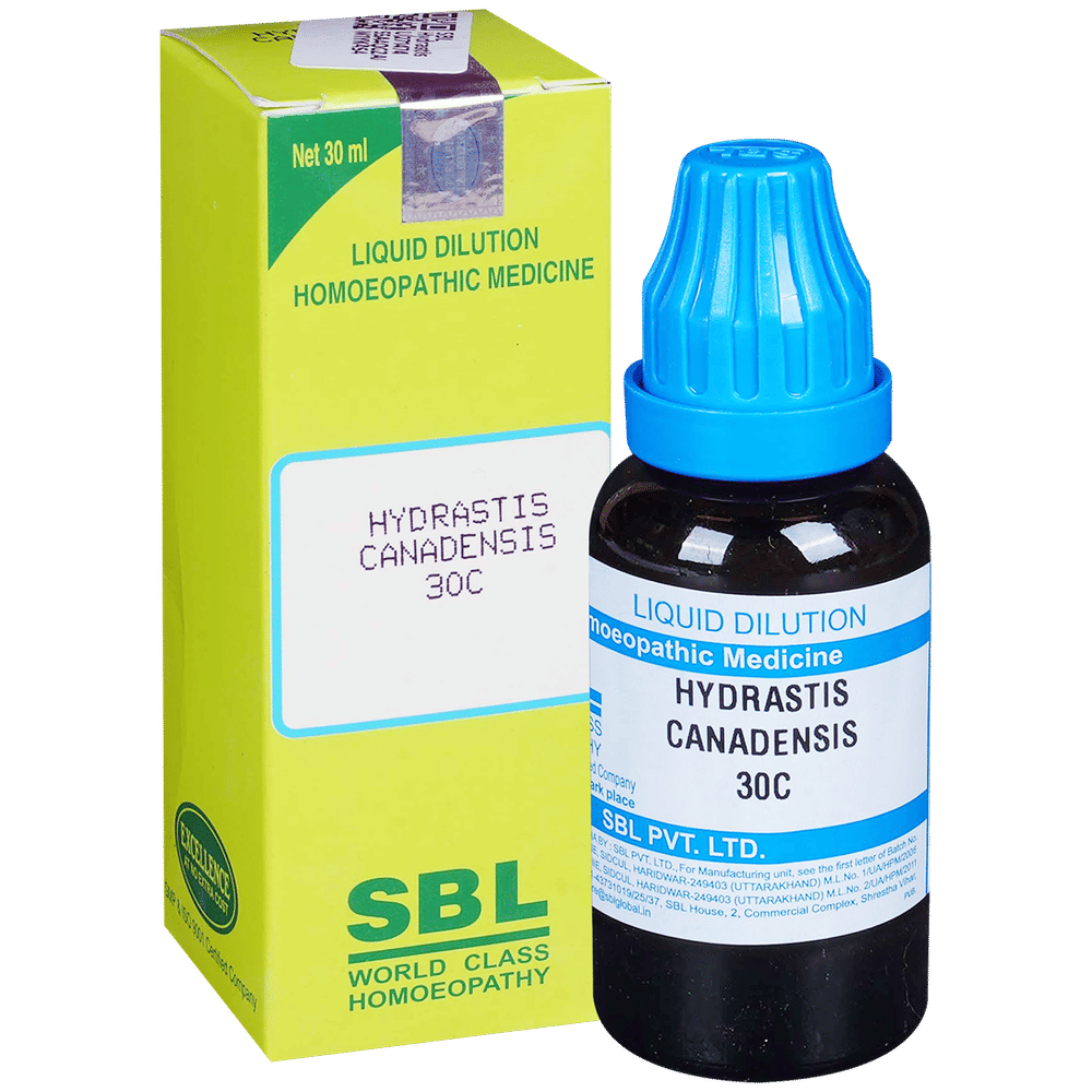 SBL Hydrastis Canadensis Dilution 30 CH bottle of 30 ml Dilution