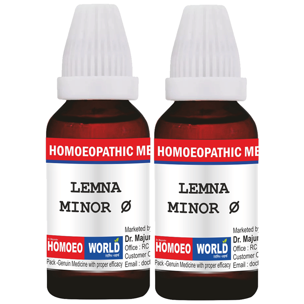 Dr. Majumder Homeo World Lemna Minor Mother Tincture (30ml Each) Q combo pack of 2 bottles