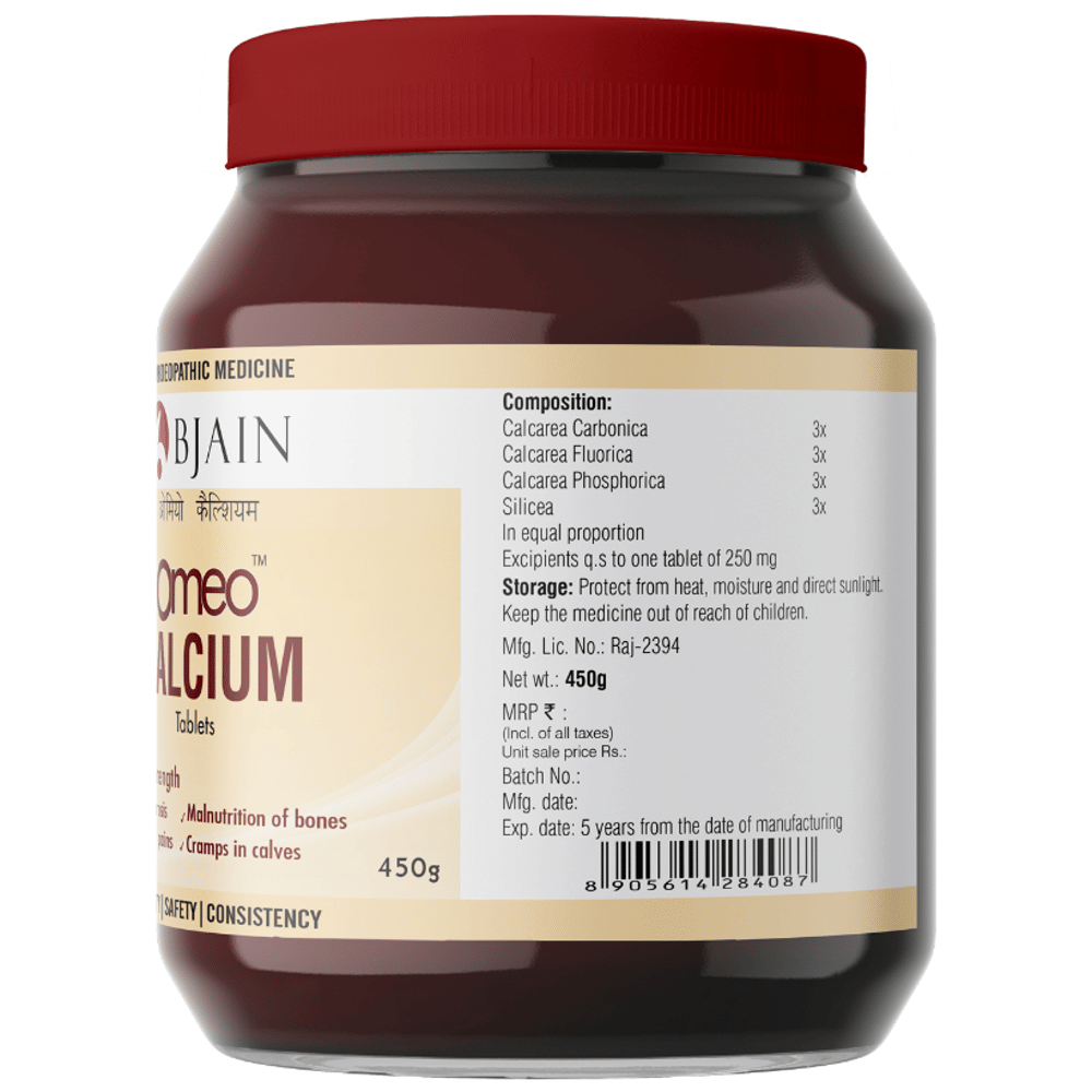 Bjain Omeo Calcium Tablet bottle of 450 gm Tablet