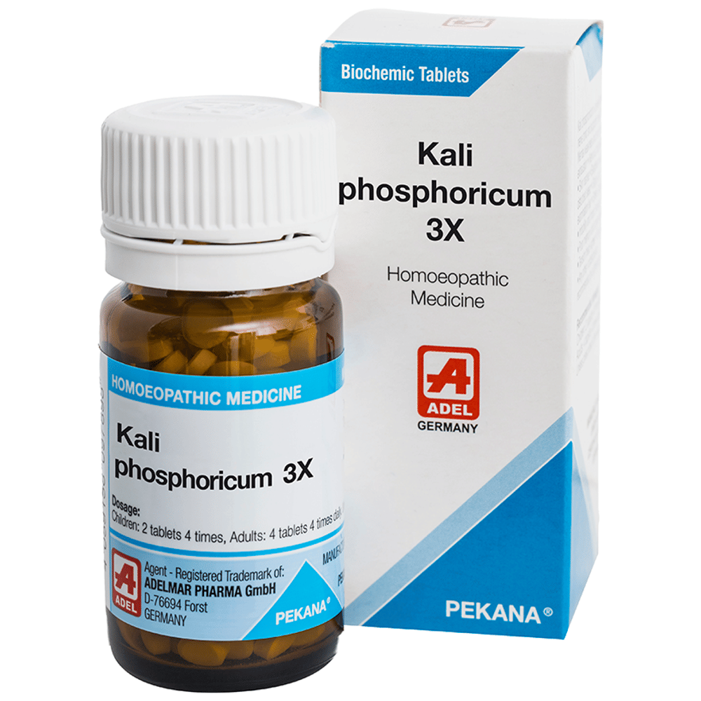 ADEL Kali Phosphoricum Biochemic Tablet 3X bottle of 20 gm Biochemic Tablet ADEL Kali Phosphoricum Biochemic Tablet 3X bottle of 20 gm Biochemic Tablet