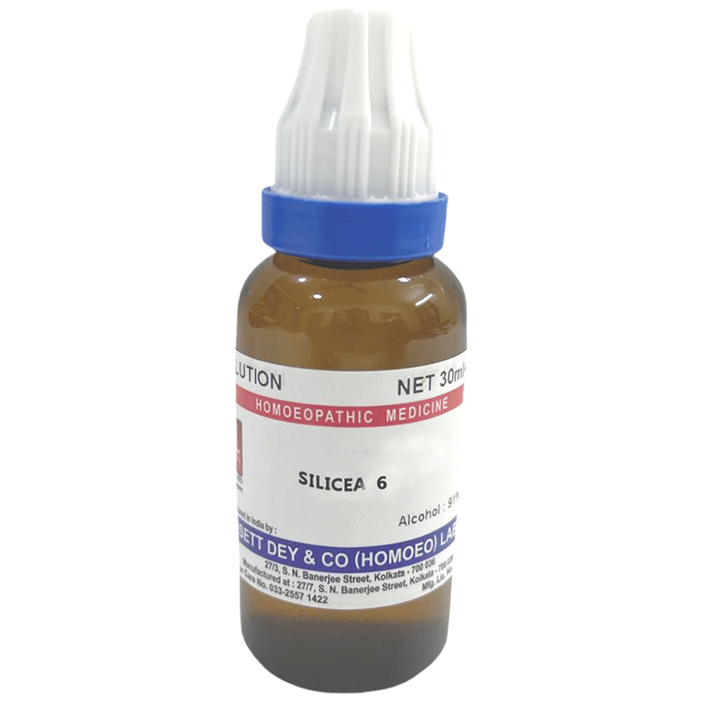 Sett Dey Silicea Dilution 6 bottle of 30 ml Dilution