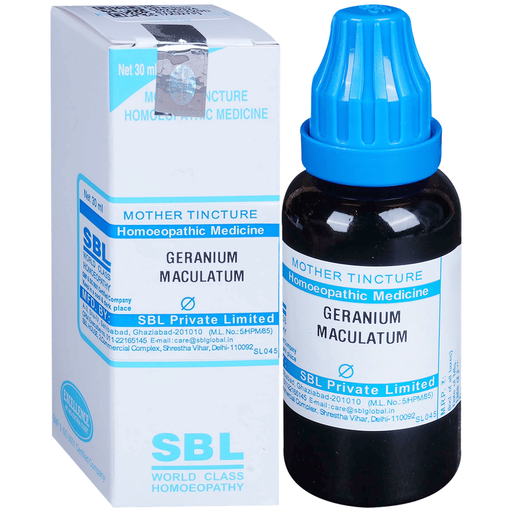 SBL Geranium Maculatum Mother Tincture Q bottle of 30 ml Mother Tincture