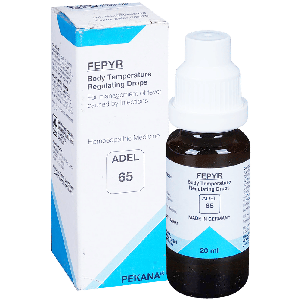 ADEL 65 Fepyr Body Temperature Management Viral Fever Drop bottle of 20 ml Drop